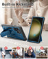FNTCASE Samsung Galaxy S23 Ultra Case: Rugged Shockproof TPU, Military Grade Drop Protection, Kickstand, Blue.