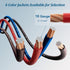 10 Gauge Wire (50FT Each, Black/Red/Blue/Brown), 4-Pack Automotive Power Ground Cable