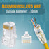 Everest Media Solutions RJ45 Cat6 Pass Through Connectors and Strain Relief Boots, Pack of 100, EZ to Crimp Modular Plug
