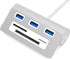 SABRENT Premium 3 Port Aluminum USB 3.0 Hub with Multi in 1 Card