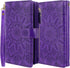 Harryshell Detachable Magnetic Zipper Wallet Case for Samsung Galaxy Note 20 Ultra 5G, 12 Card Slots, Flower Purple