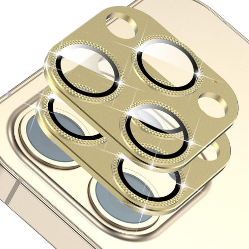 2 Pack Camera Lens Protector Compatible for iPhone 13 Pro/Max,Aluminum Alloy Metal