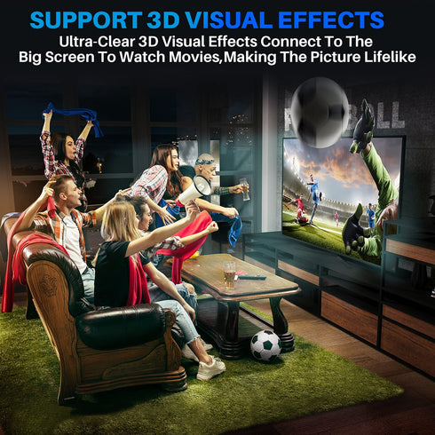 4K 4 Feet/2 Pack,High 18Gbps 2.0 Cord,4K@60Hz,2K,1080P,ARC 3D,Sturdy&Flexible&Untangled&Supreme PS5 Xbox+5 HDMI Cable