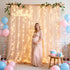 Ledido 1010ft 300LED Decoration(2 510ft)Black Black Tulle Backdrop Curtains with Lights String - Fairy Lights Sheer