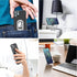 Phone Ring Holder Finger Kickstand, Upgraded 360° Rotation Metal Phone Grip for Magnetic Car Mount Foldable Cell Phone Stand Compatible with Most Smartphones