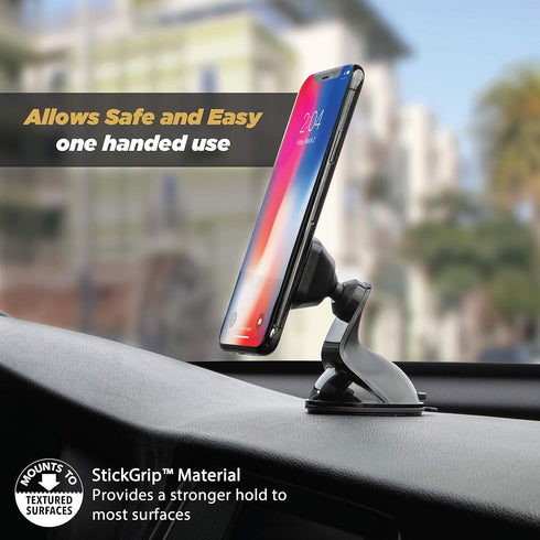 Scosche MMWSM-XCES0 MagicMount Select Magnetic Phone Holder - 360 Degree Adjustable Suction Cup Car Mount