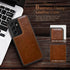 LOHASIC for Galaxy S21 Ultra Case, 5G Premium Luxury Leather, Slim Fit Style Full Body Protective Cover for Samsung
