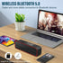 Portable Wireless Bluetooth Stereo Speaker with Powerful 10W Sound, Built-in Mic, FM Radio, Micro SD Card Slot