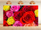UPXIO 5x3ft Colorful Rose Bouquet Backdrop Mixed Red Pink Yellow Roses Photo Background