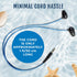 H2O Audio Surge S+ Waterproof Sport Short Cord Headphones for Swimming and Underwater Activities | Sweatproof,
