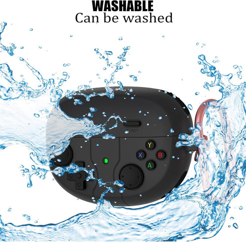 Silicone Case Compatible with Bose Ultra Open Earbuds, Cute Game Design Soft Protective Cover with Cleaning Kit