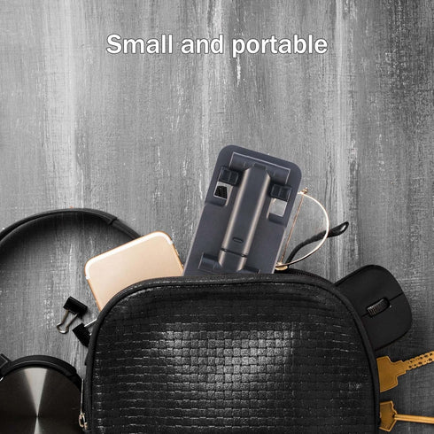 POHFP 3 4-10 Inches Pcs Cell Phone Stand,Fully Foldable and Angle Height Adjustable with Silicon Pad Cell Phone Holder