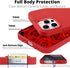 IceSword iPhone 12 Pro Max Case, Red Liquid Silicone Shockproof Cover, Cute Gel Rubber Drop Protective 6.7"