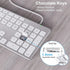 USB Wired Keyboard with Numeric Keypad - Ultra-Slim Aluminum Full Size Computer Keyboard for Mac Pro, MacBook Pro/Air,
