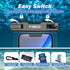 Waterproof Phone Pouch Bag - 2 Pack, Universal IPX8 Waterproof Case with Lanyard for iPhone/Samsung Up to 7"
