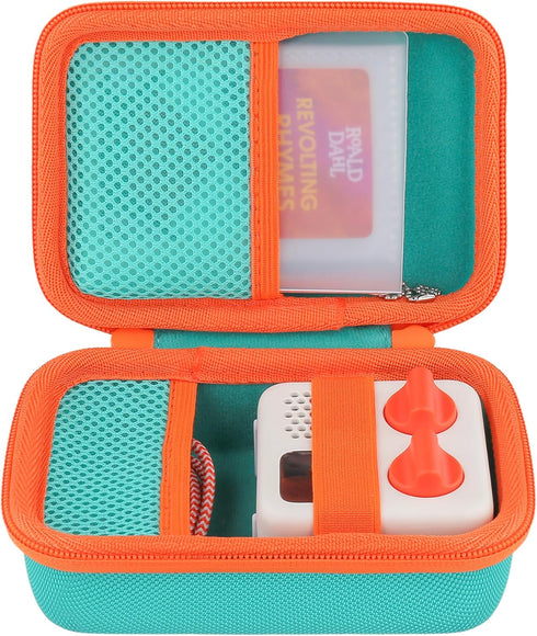 co2CREA Hard Case for Yoto Mini 2024 Edition Kids Audio Music Player, Teal Case Holds Up to 36 Audiobook Cards