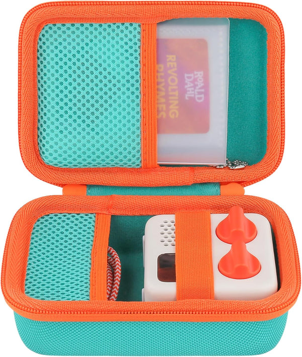 co2CREA Hard Case for Yoto Mini 2024 Edition Kids Audio Music Player, Teal Case Holds Up to 36 Audiobook Cards