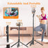SelfieShow 62" 17 16 15 14 13 Aluminum Alloy Selfie Stick Phone Tripod with Wireless Remote Compatible with iPhone pro