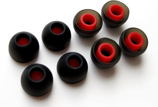 8 Medium (M) Ergonomic Replacement Earbuds Eartips for Sennheiser IE, CX, CXC, CXL, OCX, MM Series