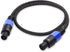 Cable Matters 2-Pack, Premium Braided 12AWG Speaker Cable 3 ft Compatible with Speakon NL4FC Port by Cable Matters