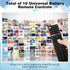 Saysurey 10 Pack 3D TV Remote Universal Replacement Compatible with All Smart TV LED LCD HDTV Series for Motel Hotel
