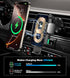 GuMosh 15W 17/16/15,Samsung S25 S24 S23 S22 Dual Coil Cup Phone Holder Mount,Wireless Car Charger Auto-Clamping Fast