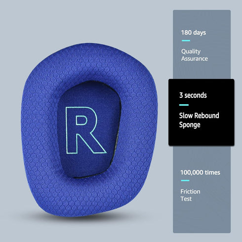Fabric Replacement Ear Pads for Logitech G733 Gaming Headset, Fit Logitech G335 Wireless Headphone, Soft Mesh Fabric