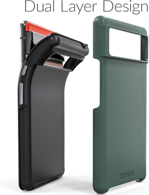 Crave Dual Guard for Google Pixel 6, Shockproof Protection Dual Layer Case (Forest Green)