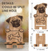 Dog Theme Wooden Phone Holder - Pug - Phone Stand, Charging Station for E-Book, Smart Phones, Tablets, Desktop Organizer, Dog Lover Gift - 03
