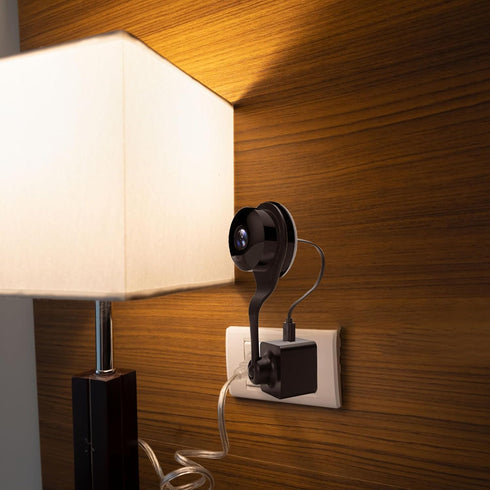USB Charger Nest Camera Plug Mount: 360 Adjustable Wall AC Outlet Holder for Indoor Cam, Portable, No Messy Wires