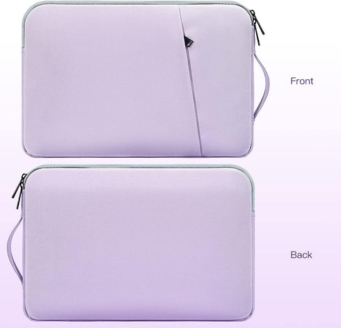15.6 Inch Water-Resistant Laptop Sleeve Case with Handle for HP, Lenovo, Dell, ASUS, Acer Chromebook 15 - Purple
