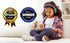 eKids Karmas World Wired Headphones for Kids, Tangle Free Stereo Headphones with Parental Volume Control, 3.5mm Jack