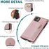 HOGGU Compatible iPhone 11 Case, Crossbody Strap Leather Wallet with Card Holder, Kickstand, Magnetic Closure Flip