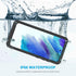 Lanhiem Black IP68 Waterproof Dustproof Case for Samsung Galaxy S21 FE 5G 6.4 Inch with Built-in Screen Protector