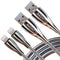 Metal Braided USB Fast Charging Cable - Durable 6ft Tangle Free Heavy Duty USB2.0 Sync Charger Cords (2-pack)