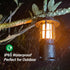 Outdoor Bluetooth Speaker, IP65 Waterproof Wireless Speaker with 3 Light Modes, Portable Gift for Camping and Parties