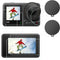 PCTC Screen Protector for DJI OSMO Action 4 Camera, Lens Protector + Tempered Glass LCD Display Film + Silicone Lens Cap