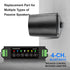 STUODIOFINIX 4-Channel Mini Bluetooth Amplifier 120w for Passive Speakers, TWS, AUX, MIC, USB,