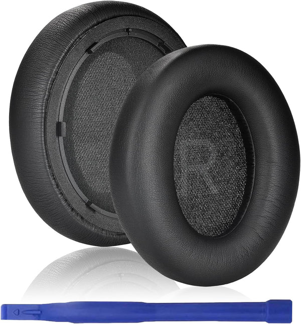 Protein Leather Ear Pads Replacement for Anker Space Q45 Headphones, Earpads with Isolation Foam, Repair Parts