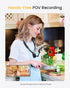 Magnetic Neck Phone Holder for Recording, Adjustable 3-in-1 Mount for iPhone 15/14/13/12 Series & GoPro