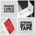 Screwless Tilted Wall Mount Kit for Wyze Cam Pan, VHB Stick On, Full Tilt & Pan Function, Strong Adhesive Mount, White