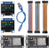 AITRIP 2PCS USB-C ESP-32 Development Board CP2102 Chip+2PCS 0.96 Inch OLED I2C IIC