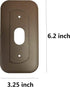 Wall Plate with 30 Degree Angle Mount for Nest Hello Video Door Bell in Coffee
