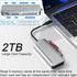 Memory Stick Pro Duo Card Reader, 7 in 1 USB C Adapter for SD/TF/CF/XD/MS, Multi Card Reader for Camera & Laptop