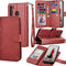 Tekcoo Galaxy A21 Case, Luxury PU Leather Wallet Case with Cash Credit Card Slots, Detachable Magnetic Flip Cover