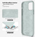 CellEver Heavy-Duty Silicone Case for iPhone 12/12 Pro, Two Shatterproof Glass Screen Protectors, Light Mint