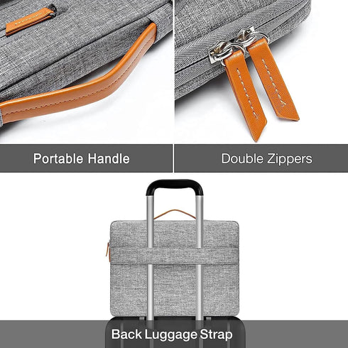 MOSISO 360 Protective Laptop Sleeve, Compatible with 17-17.3 inch Dell, HP, Lenovo, Asus, Side Open Bag with 4 Pockets