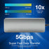 Verbatim 6-in-1 USB C Hub - Compact & Portable USB Hub for Laptop with 2 USB 3.0, USB C, SD Card Reader, 4K HDMI,