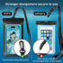 Waterproof Phone Pouch, Universal Dry Bag Case for iPhone 15 14 13 12 Pro Max, IPX8 Beach Essentials, 2 Pack - Black