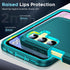 LeYi Samsung Galaxy A25 5G Phone Case, Teal Blue Heavy Duty 3 in 1 Full Body Shockproof Protector with 2Pcs HD Screen